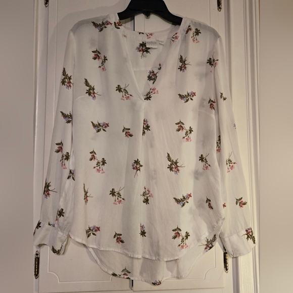 Soho Tops - Soho White Floral Blouse